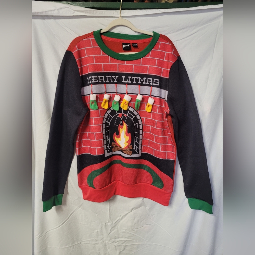 MAD Engine Festive Fireplace Sweater